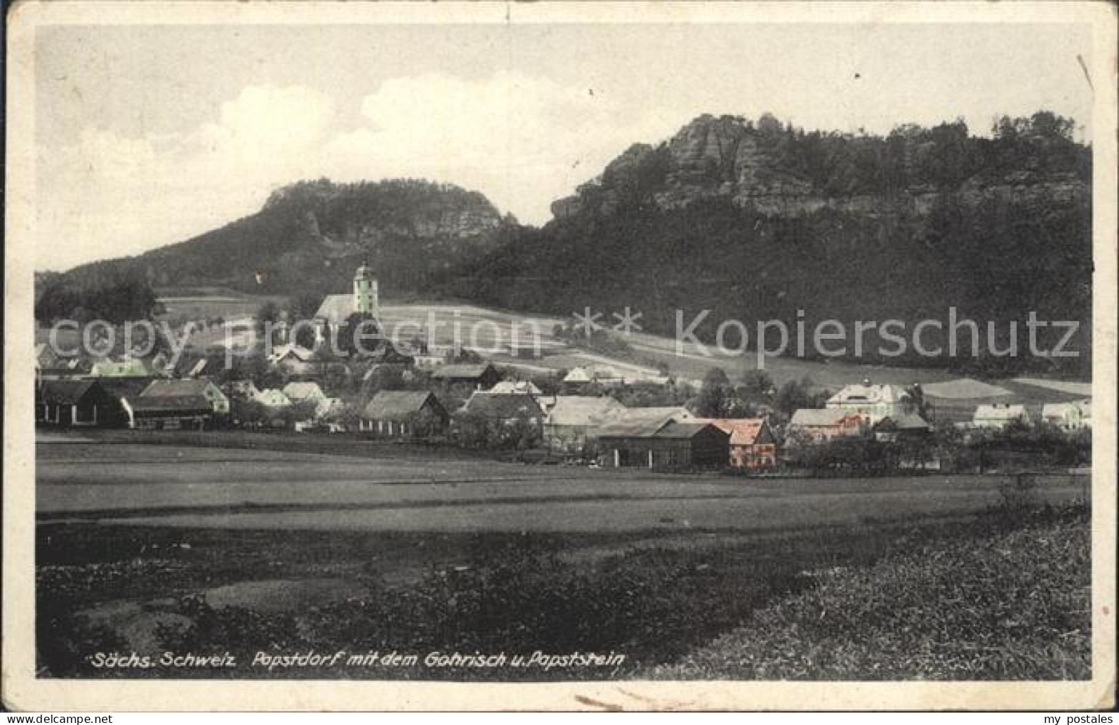 42234653 Papstdorf Gohrisch Papststein  Papstdorf - Gohrisch