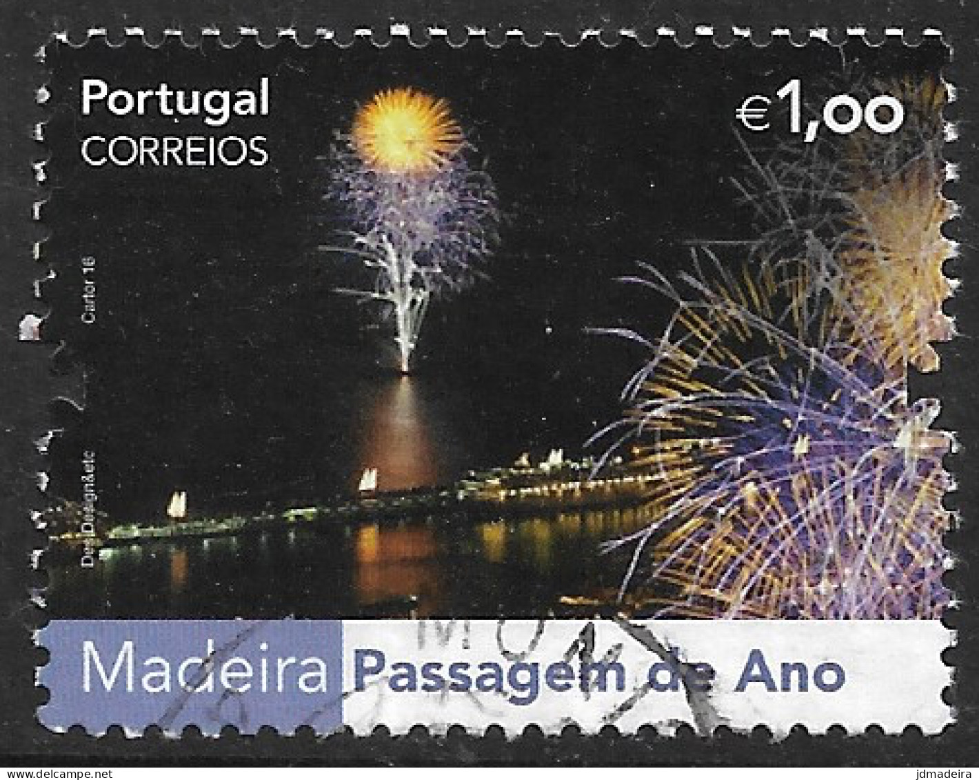 Portugal – 2016 Madeira Christmas And New Year 1,00 Used Stamp - Usado