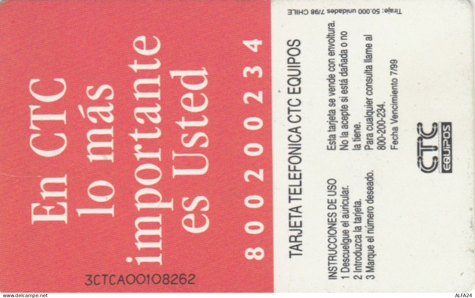 PHONE CARD CILE  (E102.47.2 - Chile