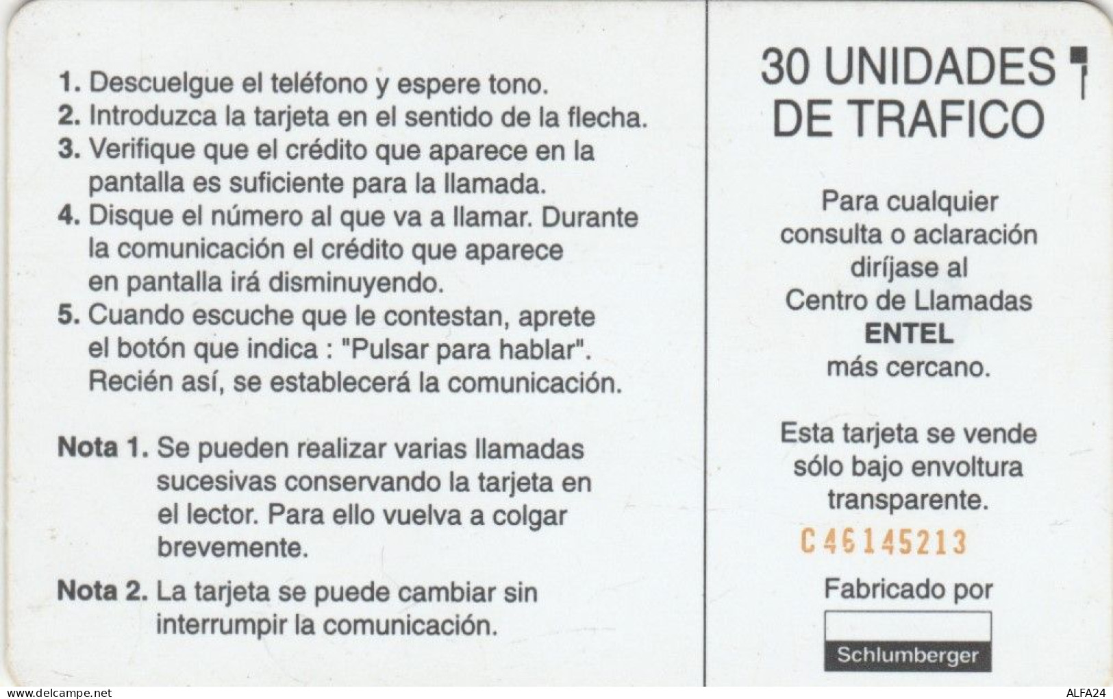PHONE CARD CILE  (E102.46.4 - Chile