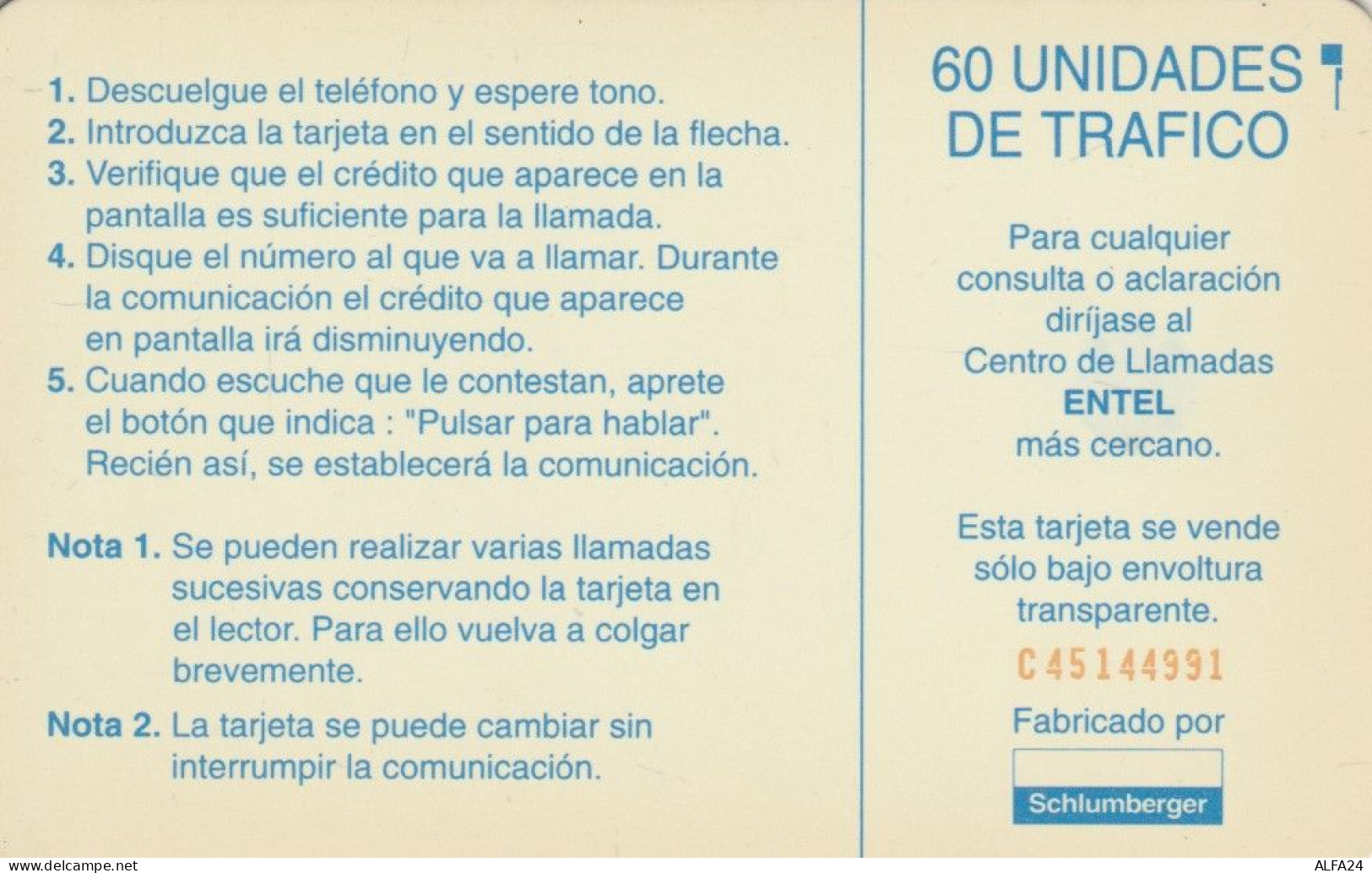 PHONE CARD CILE  (E102.46.3 - Chile