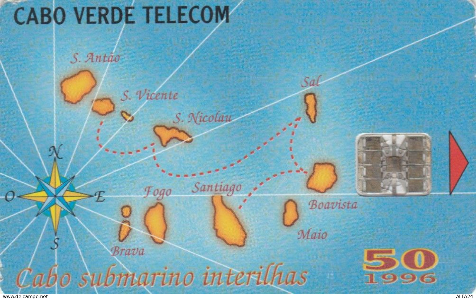 PHONE CARD CABO VERDE  (E102.45.6 - Cap Vert