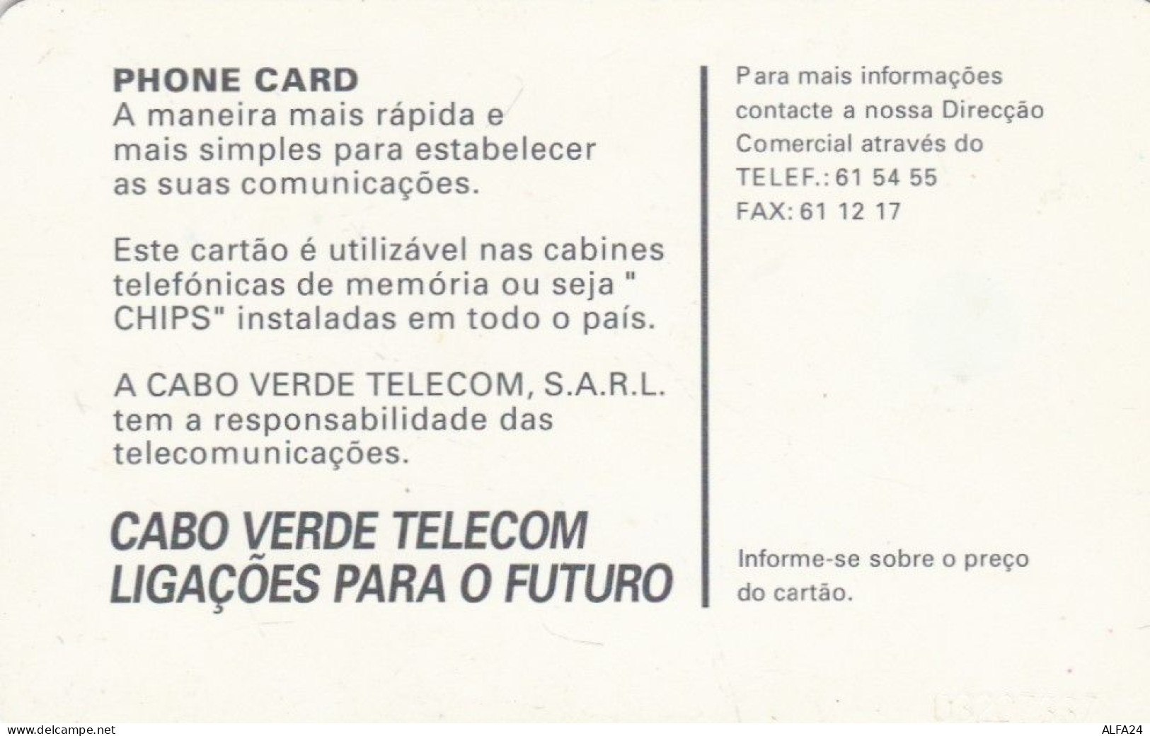 PHONE CARD CABO VERDE  (E102.45.2 - Cap Vert