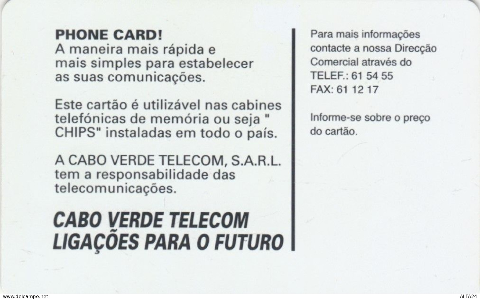 PHONE CARD CABO VERDE  (E102.45.4 - Kapverden