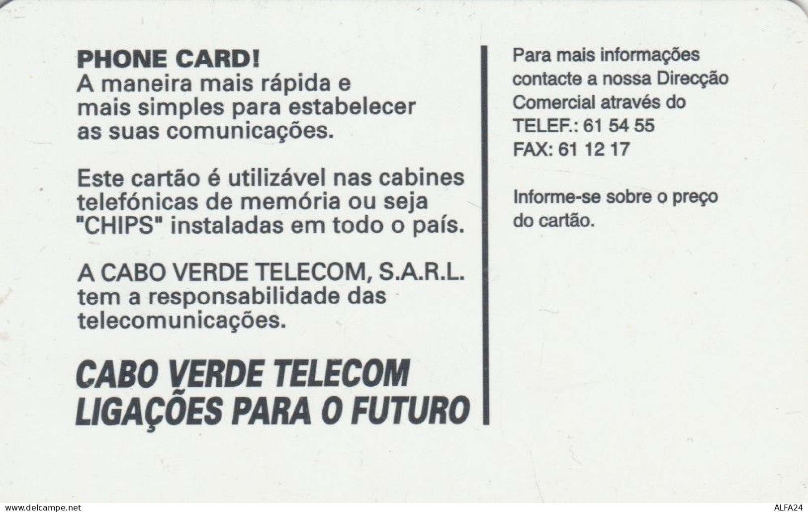 PHONE CARD CABO VERDE  (E102.45.3 - Cape Verde