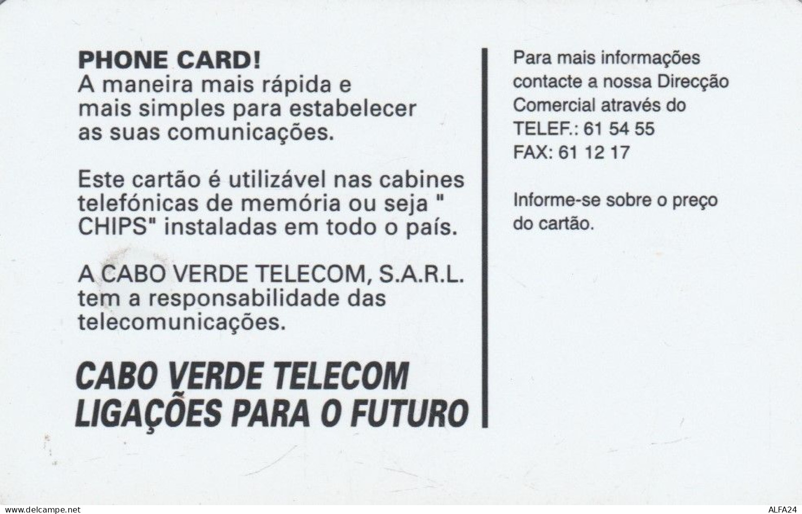 PHONE CARD CABO VERDE  (E102.45.5 - Kapverden