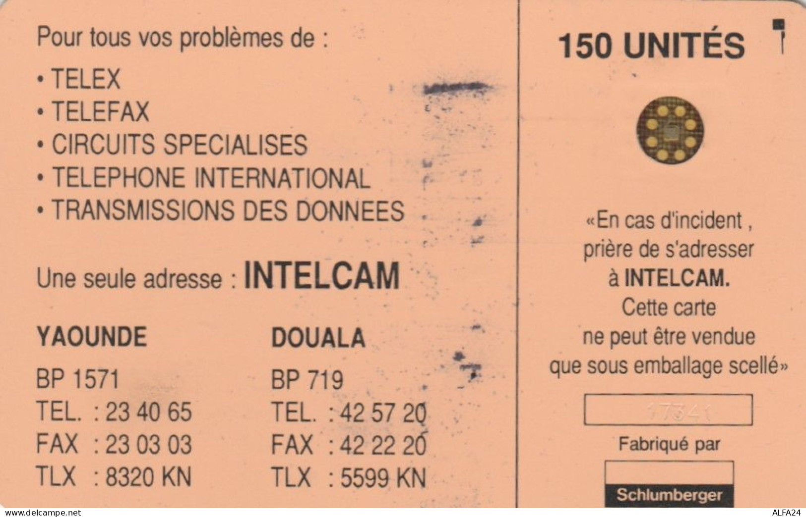 PHONE CARD CAMEROON   (E102.44.2 - Kamerun