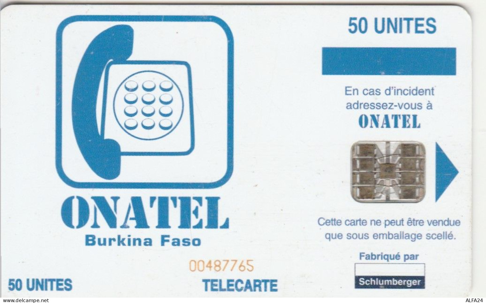 PHONE CARD BURKINA FASO  (E102.42.1 - Burkina Faso