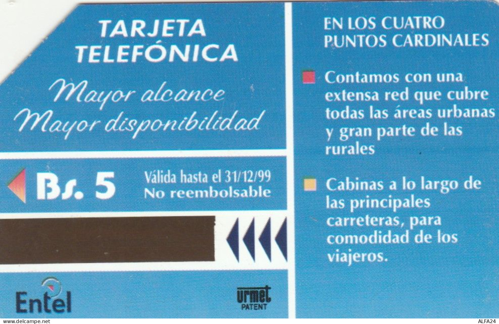 PHONE CARD BOLIVIA  (E102.39.4 - Bolivia