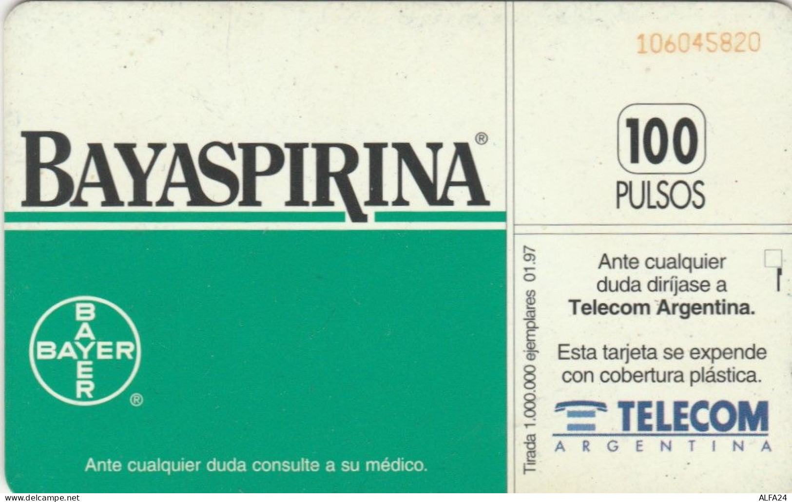 PHONE CARD ARGENTINA  (E102.26.6 - Argentine