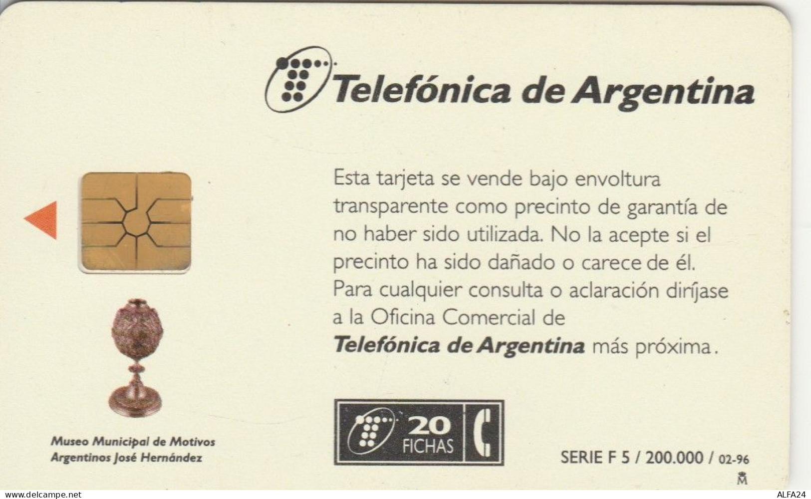 PHONE CARD ARGENTINA  (E102.26.5 - Argentinië