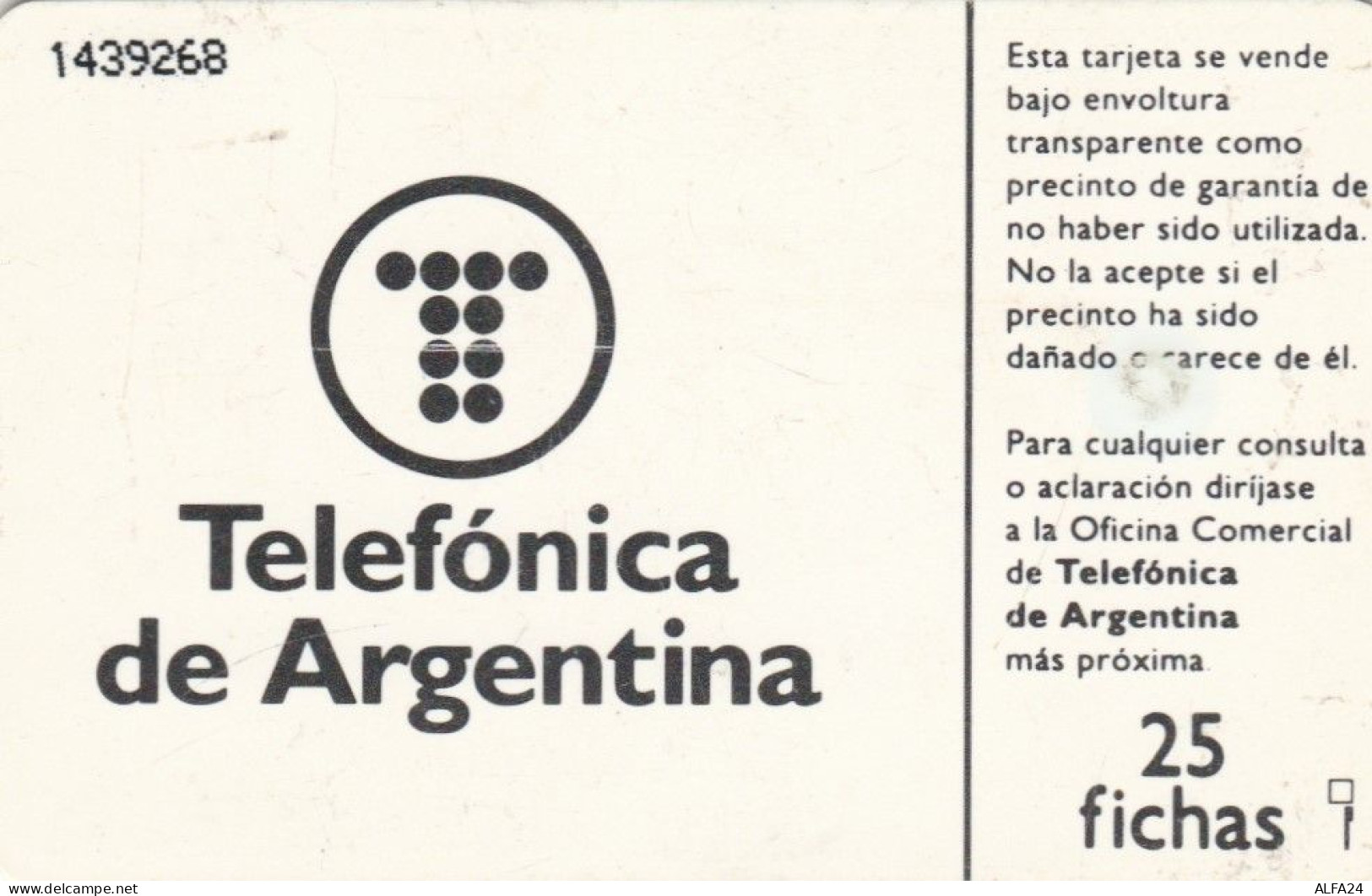 PHONE CARD ARGENTINA  (E102.26.2 - Argentine