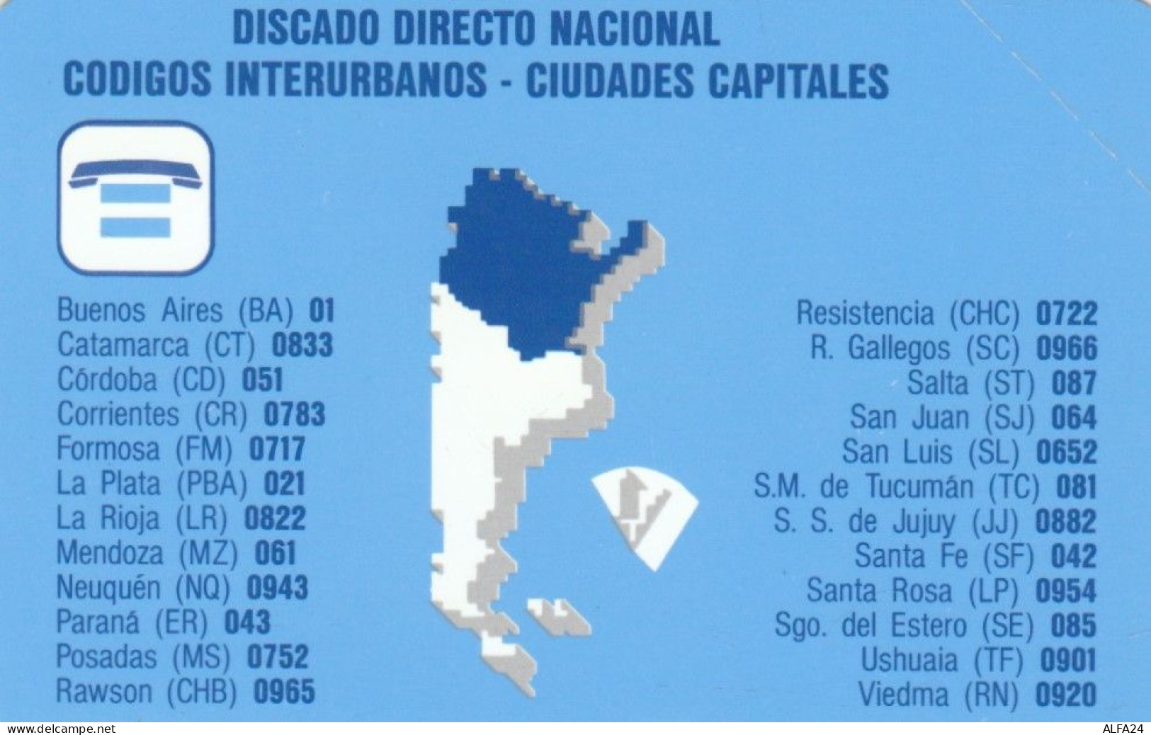 PHONE CARD ARGENTINA URMET NEW  (E102.25.8 - Argentina