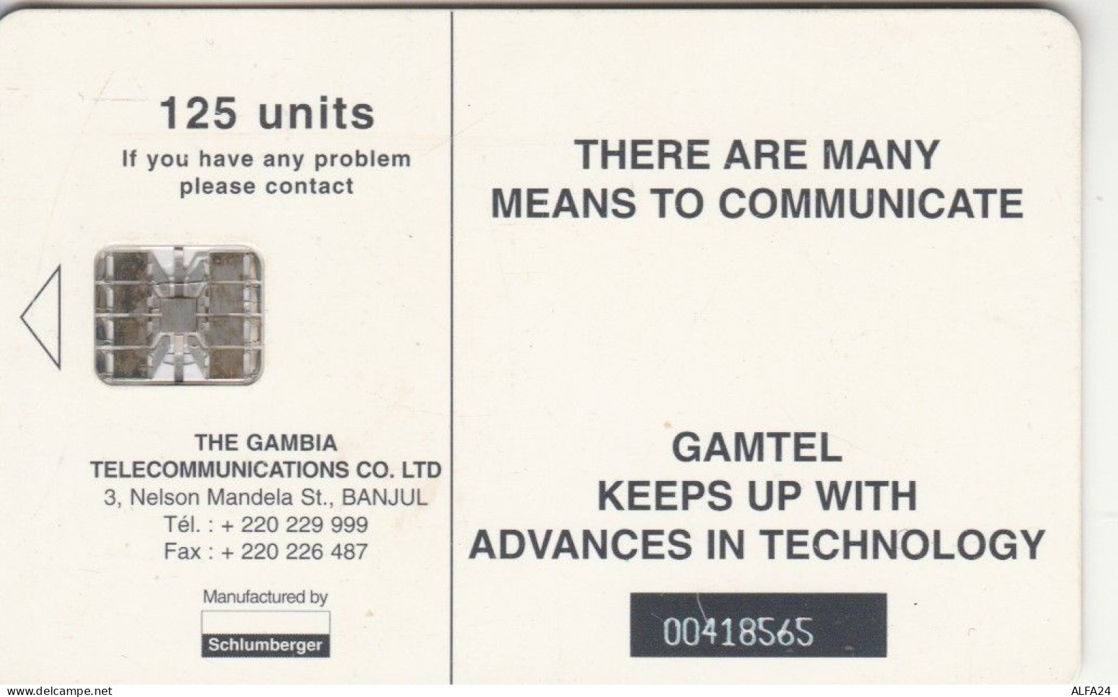 PHONE CARD GAMBIA  (E102.17.5 - Gambie