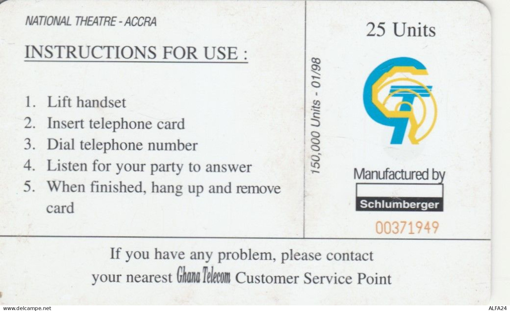 PHONE CARD GHANA  (E102.16.3 - Ghana