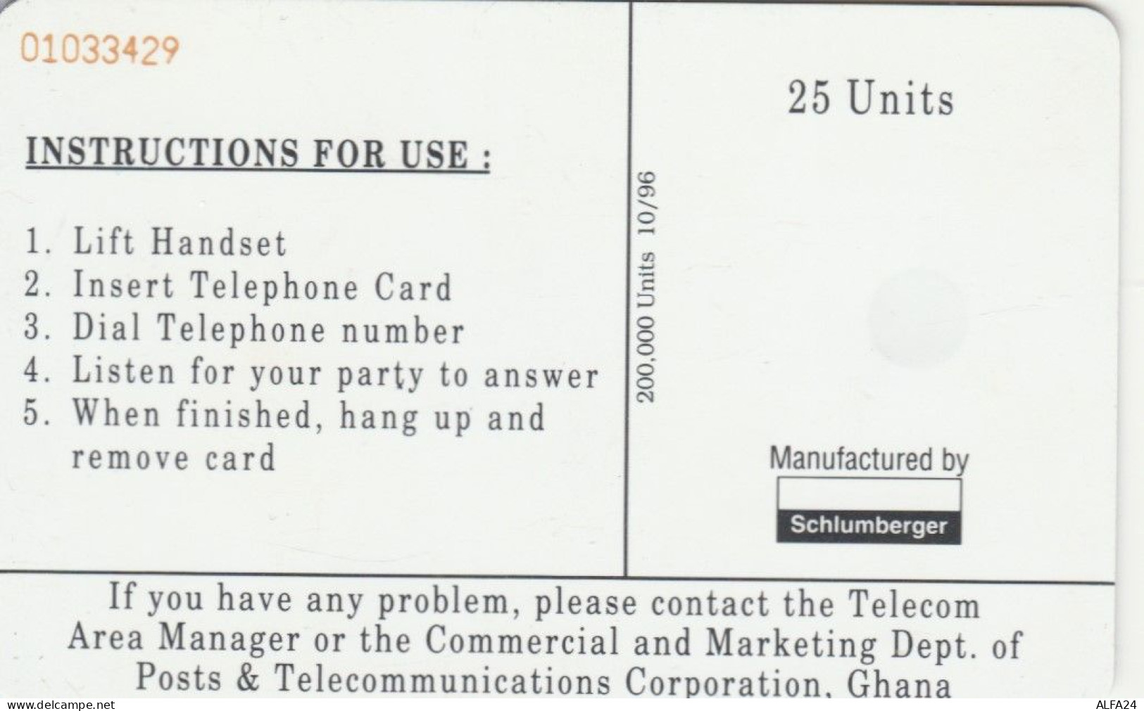 PHONE CARD GHANA  (E102.16.1 - Ghana