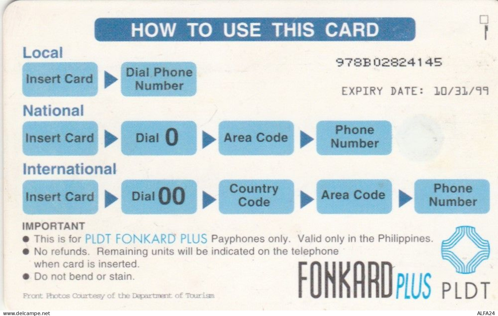 PHONE CARD FILIPPINE  (E102.14.6 - Filipinas