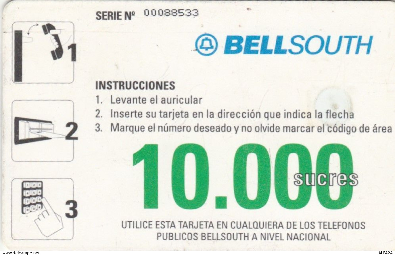 PHONE CARD ECUADOR  (E102.11.2 - Equateur