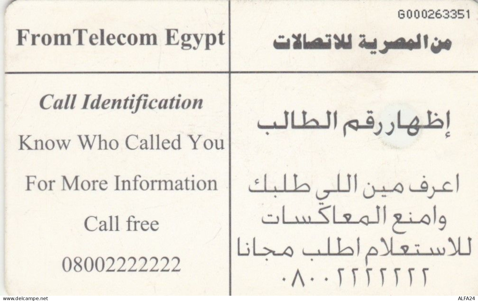 PHONE CARD EGITTO  (E102.8.2 - Egipto