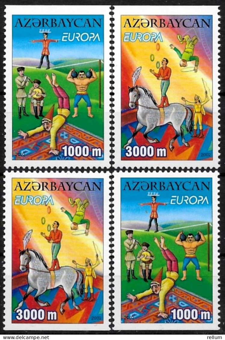 Azerbaïdjan - Europa CEPT 2002 (voir Scan) - Yvert Nr. 431/432 A/b - Michel Nr. 513/514 Do/Du  ** - 2002