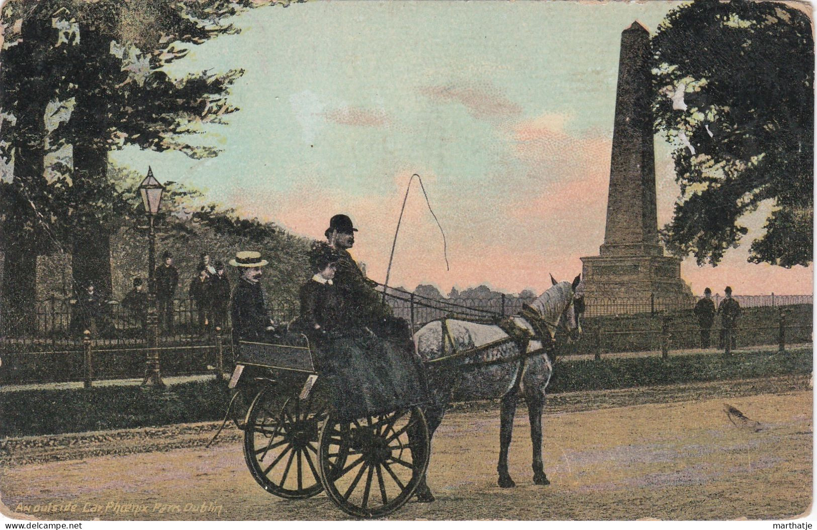 An Outside Car, Phoenix Park, Dublin - 1918 ! - Dublin