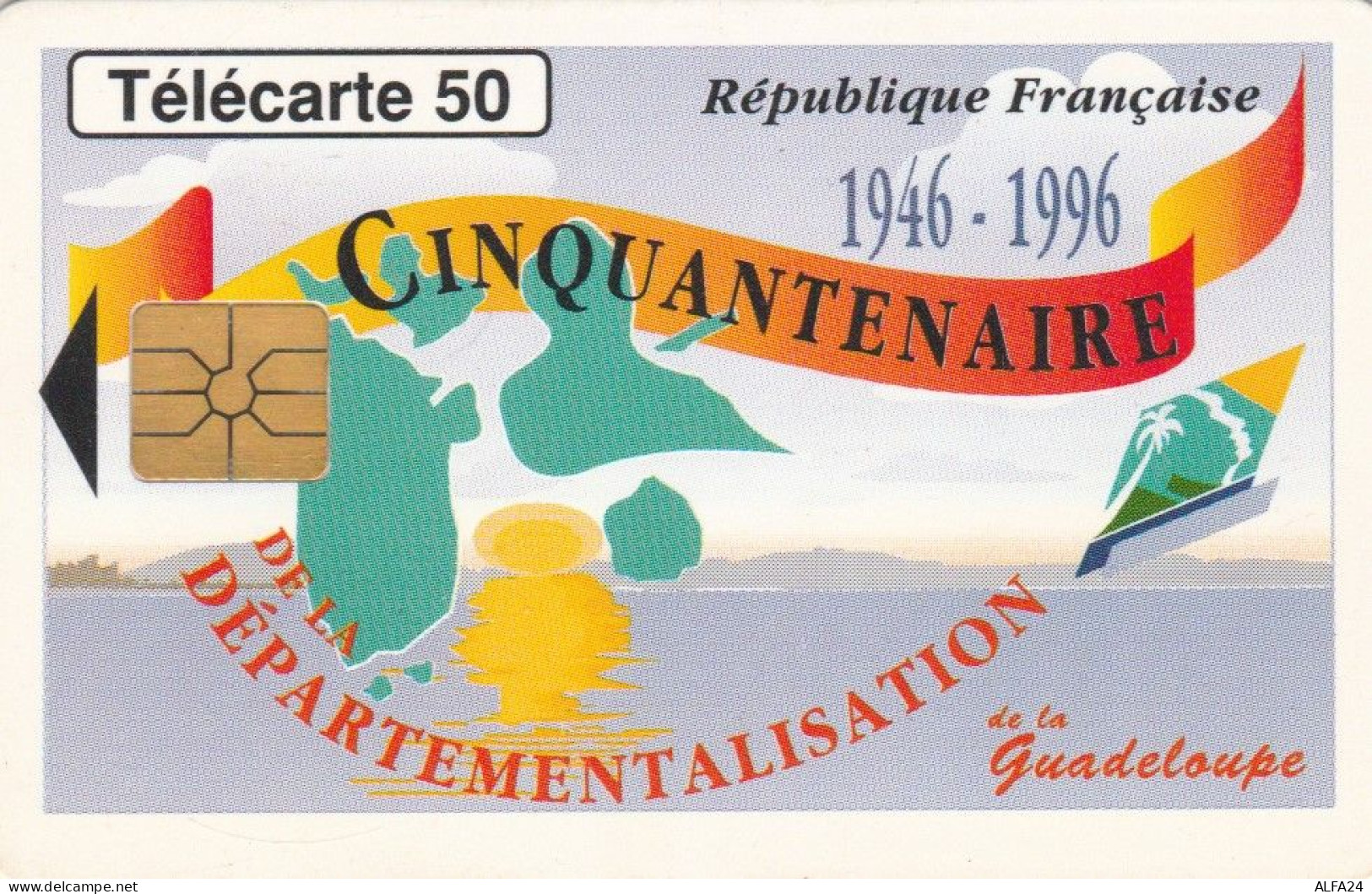 PHONE CARD FRANCIA GUADALUPE (E103.59.6 - 1996