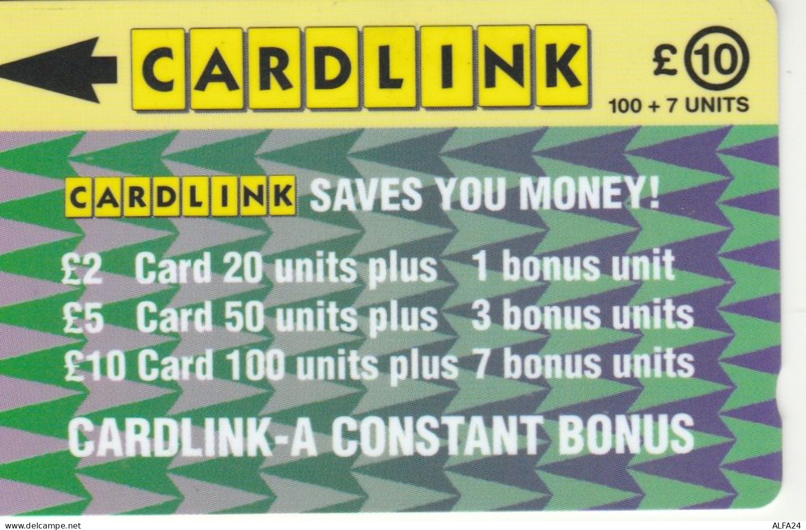 PHONE CARD REGNO UNITO CARDLINK (E103.51.1 - [ 5] Eurostar, Cardlink & Railcall