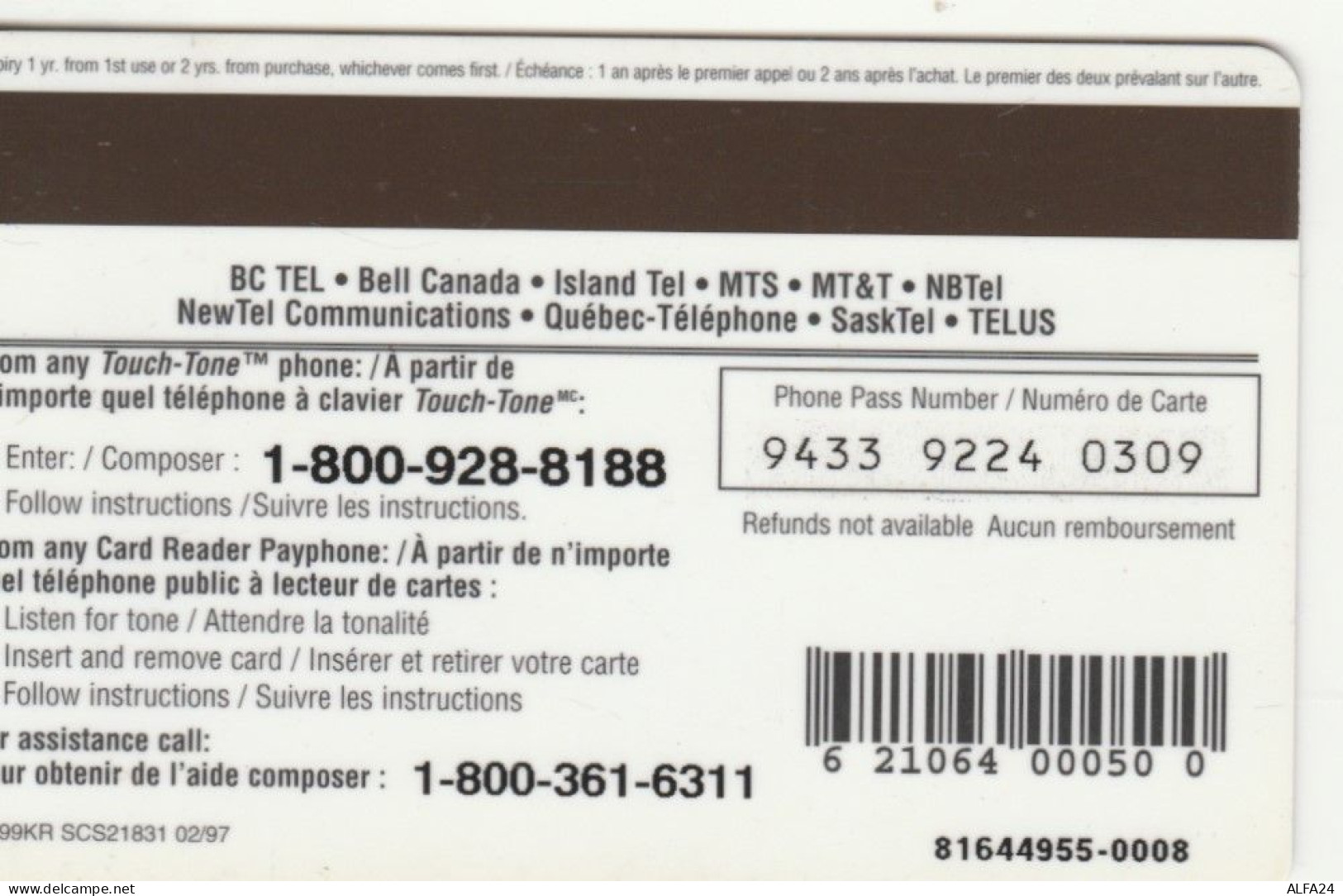 PREPAID CANADA (E103.45.3 - Kanada