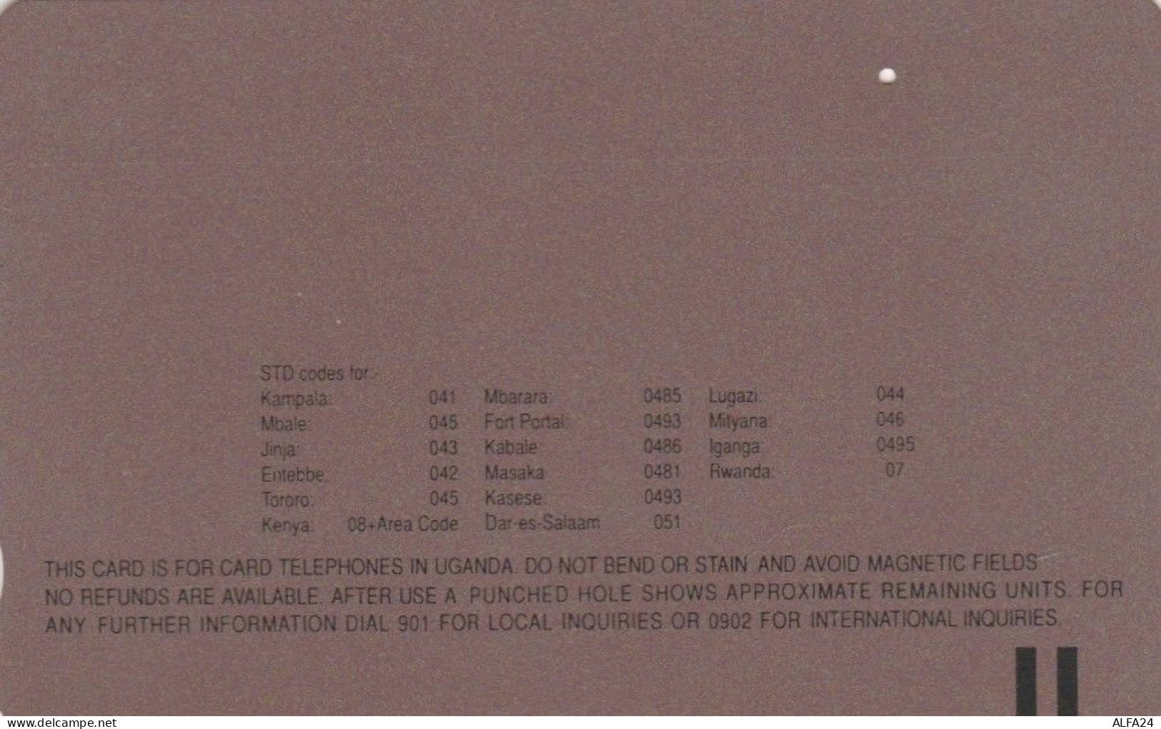 PHONE CARD UGANDA (E103.39.8 - Oeganda