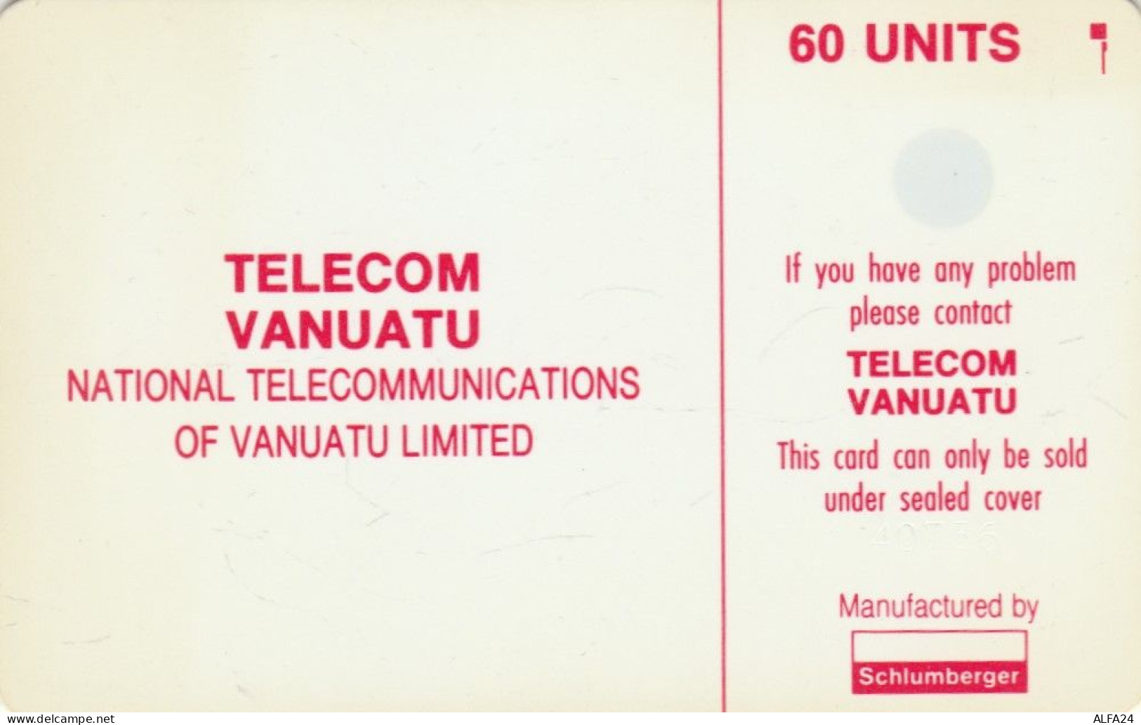 PHONE CARD VANUATU (E103.38.4 - Vanuatu