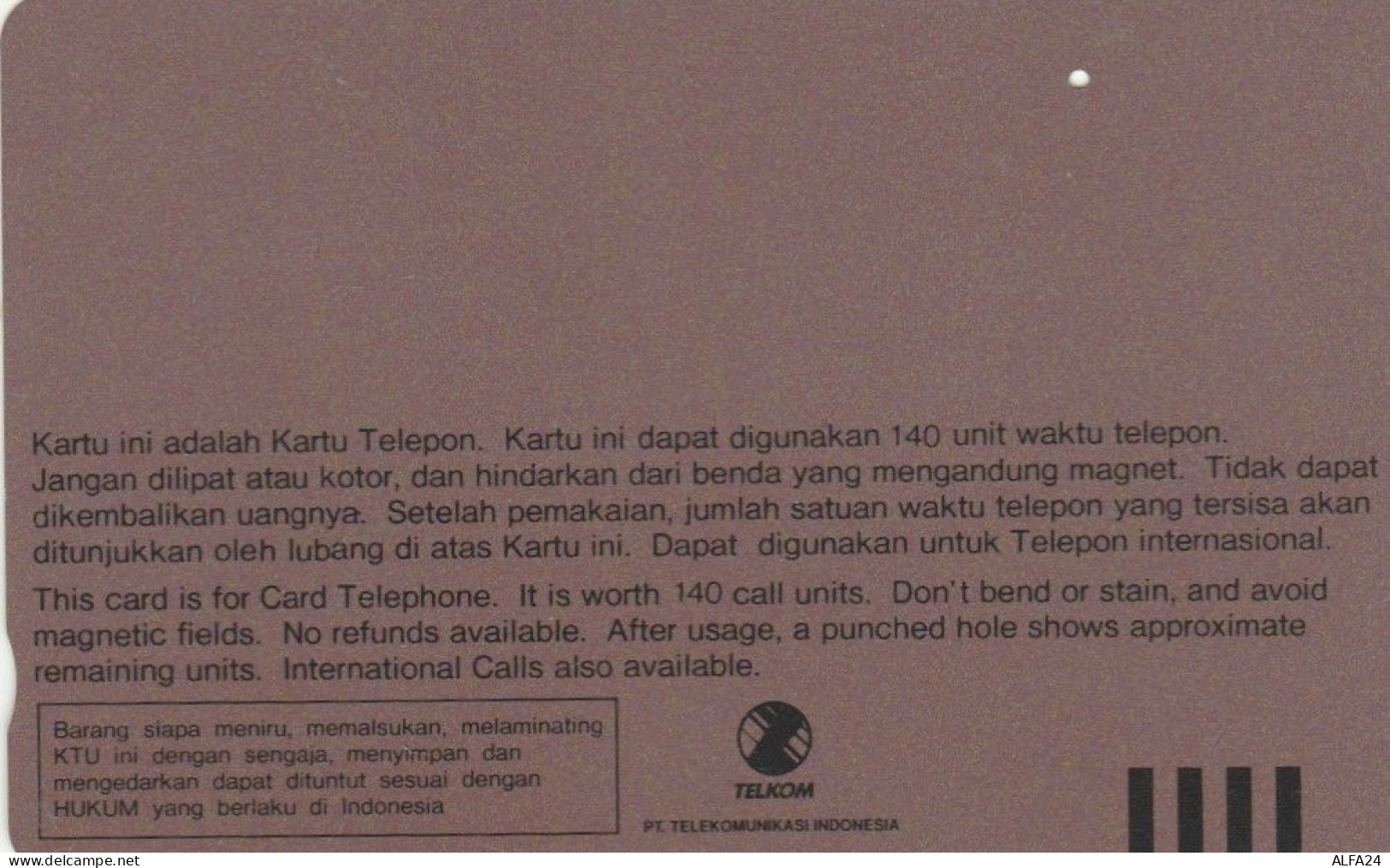 PHONE CARD INDONESIA (E103.38.2 - Indonesien