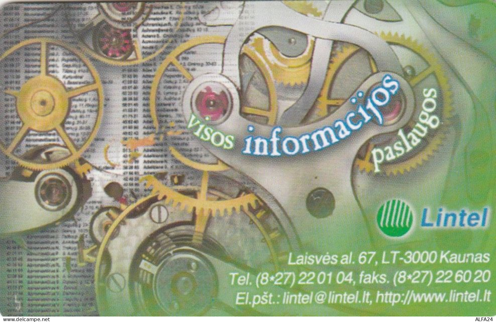 PHONE CARD LITUANIA (E103.31.6 - Litauen