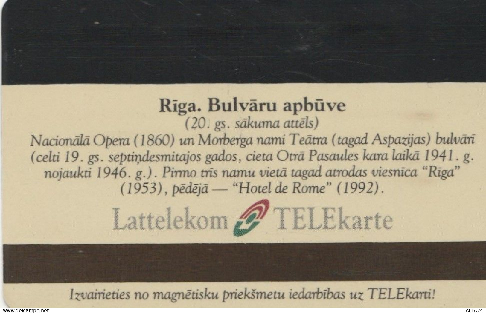 PHONE CARD LETTONIA (E103.30.5 - Lettonia