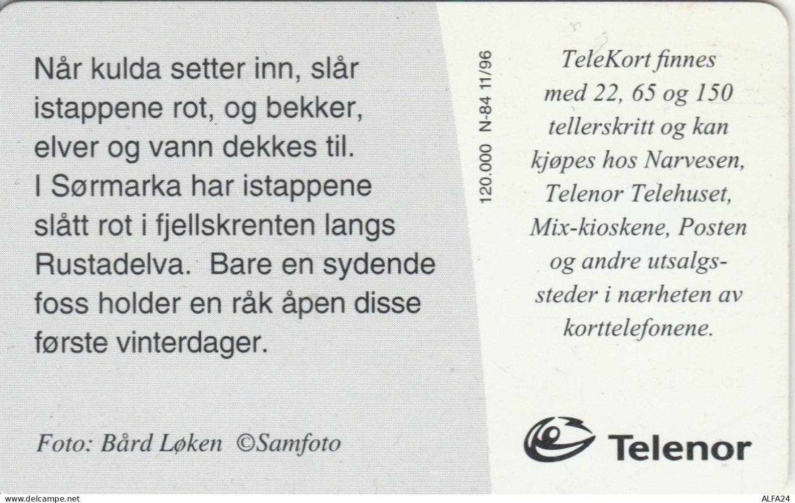 PHONE CARD NORVEGIA (E103.26.1 - Norway