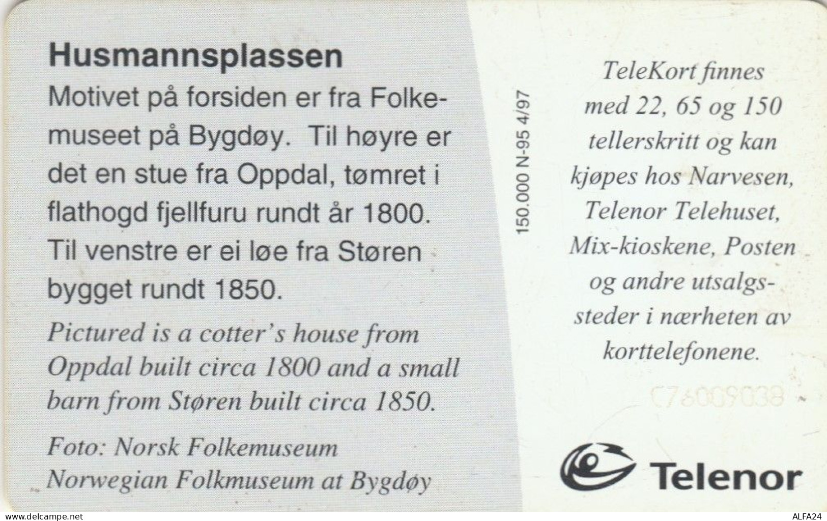 PHONE CARD NORVEGIA (E103.24.8 - Norway