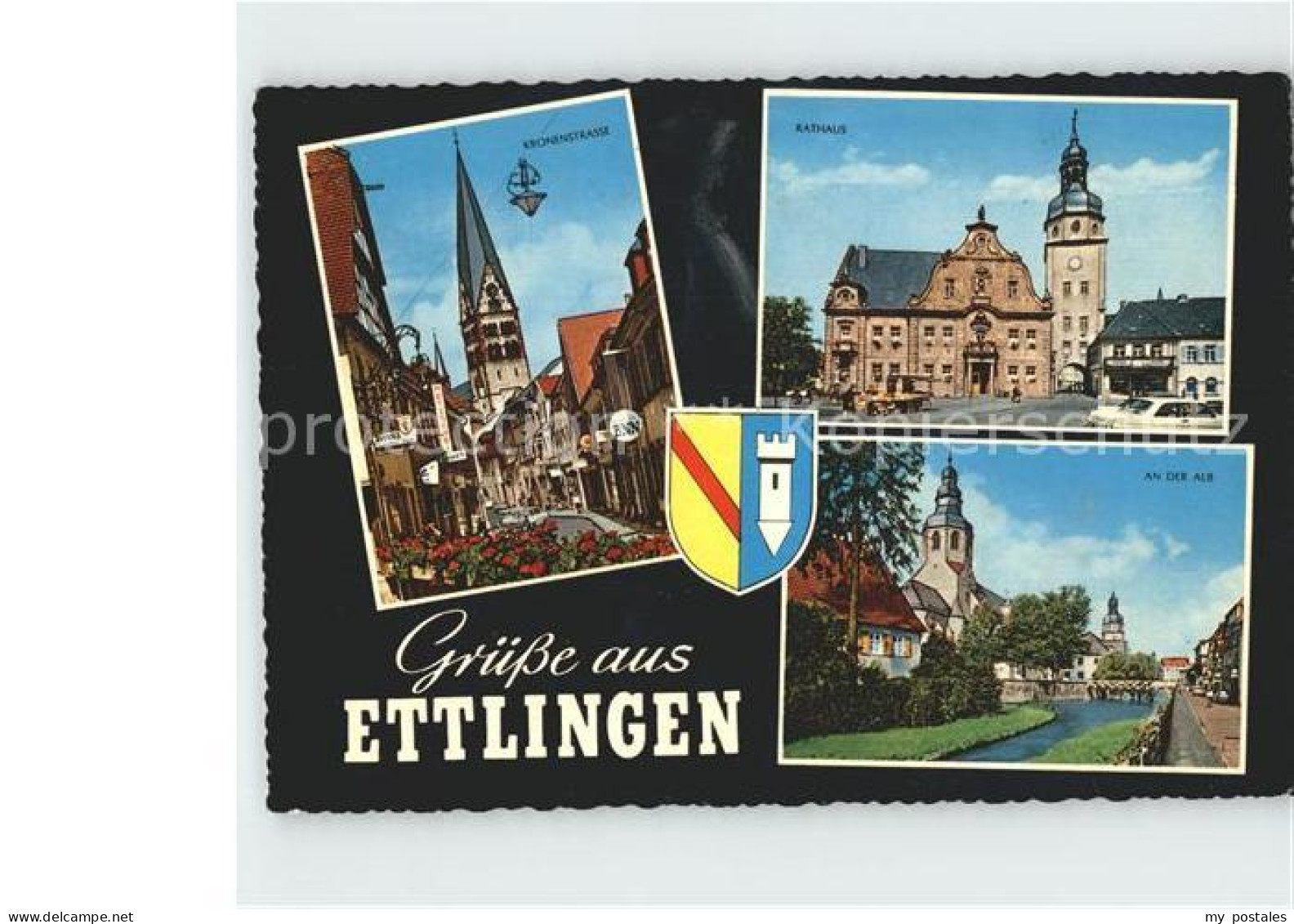 42221089 Ettlingen Rathaus Kronenstrasse  Ettlingen - Ettlingen