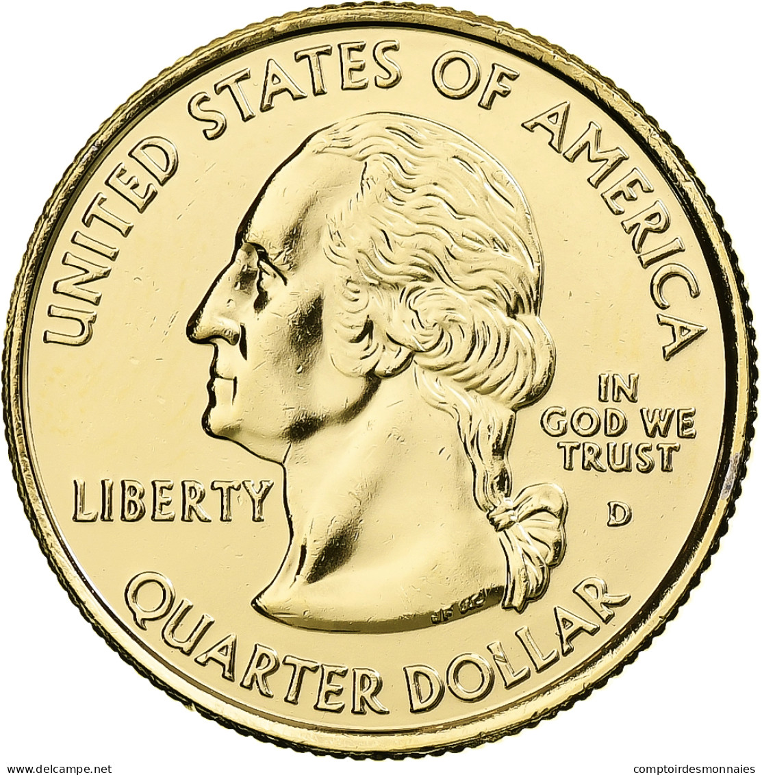 États-Unis, South Dakota, Quarter, 2006, U.S. Mint, Philadelphie, Golden, FDC - 1999-2009: State Quarters