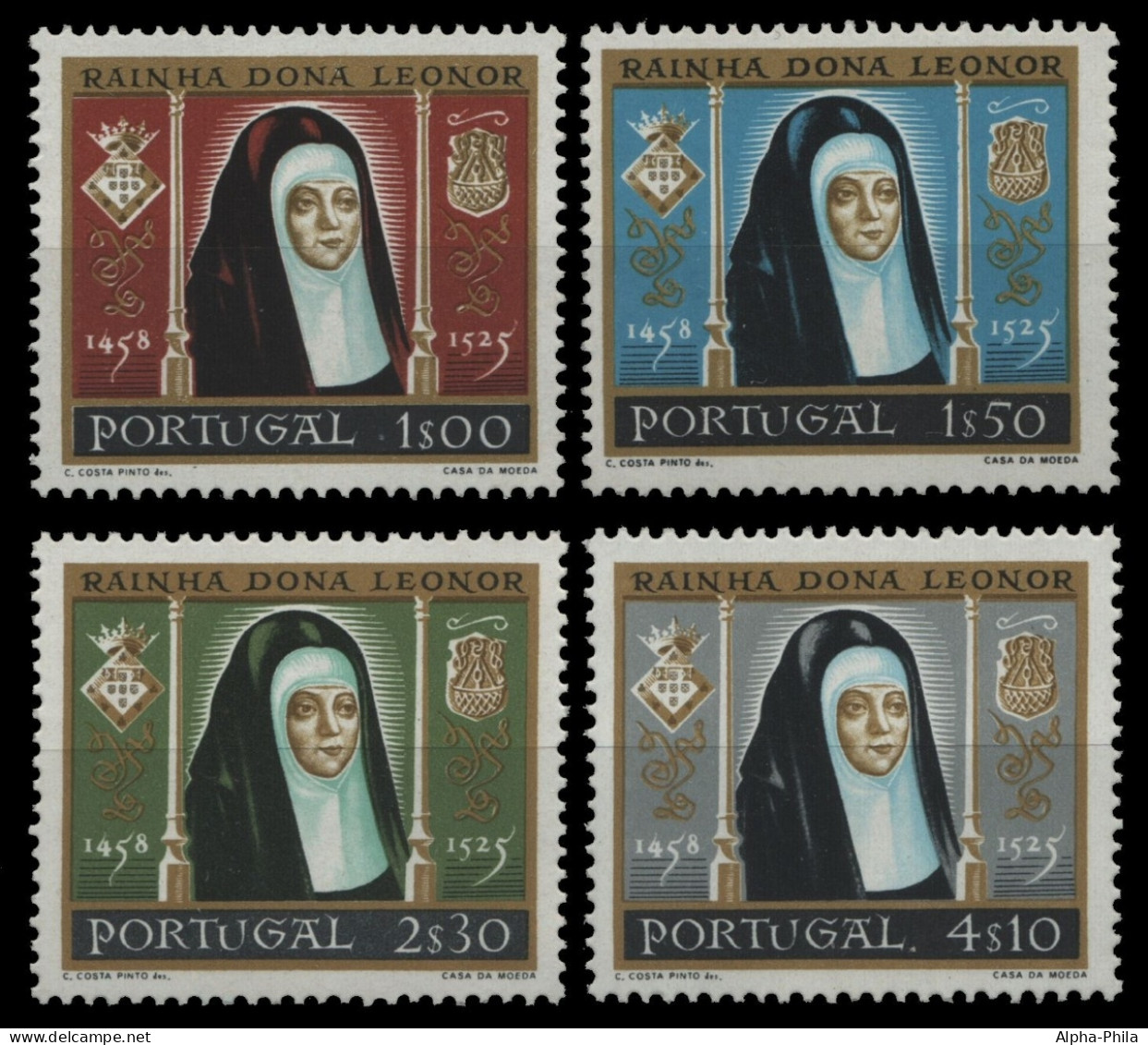 Portugal 1958 - Mi-Nr. 872-875 ** - MNH - Königin Leonor - Neufs