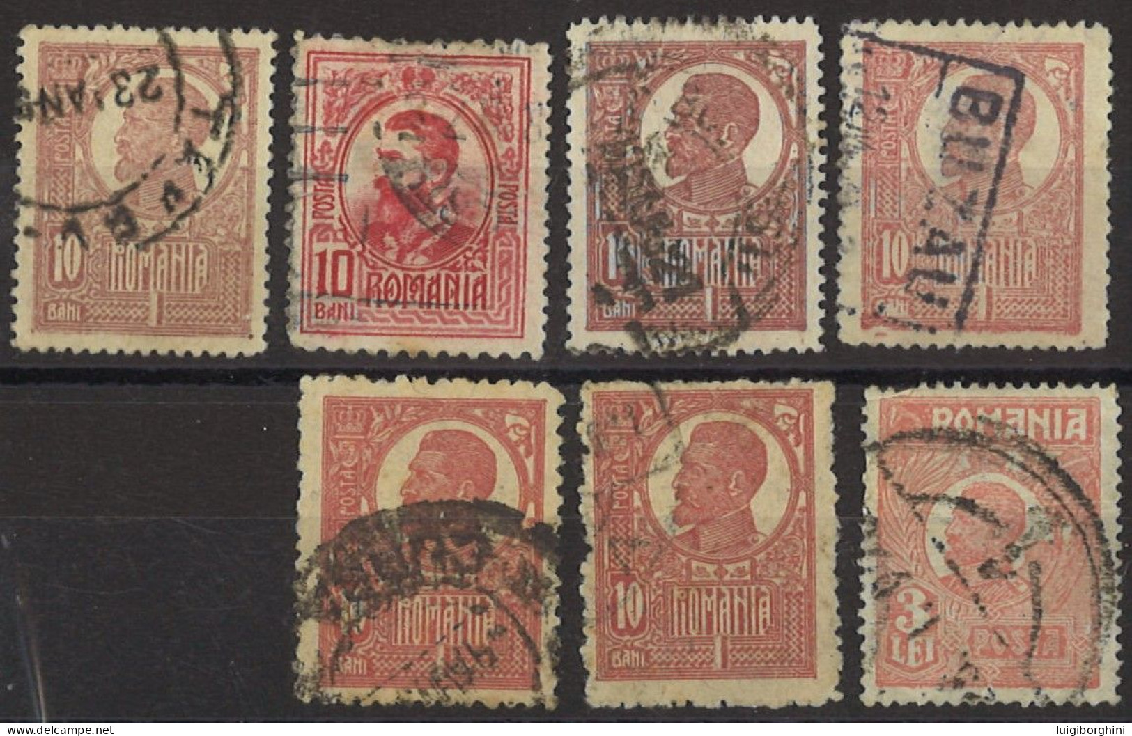 ROMANIA 1917/1920 - Re Ferdinando I - Usati - Used Stamps