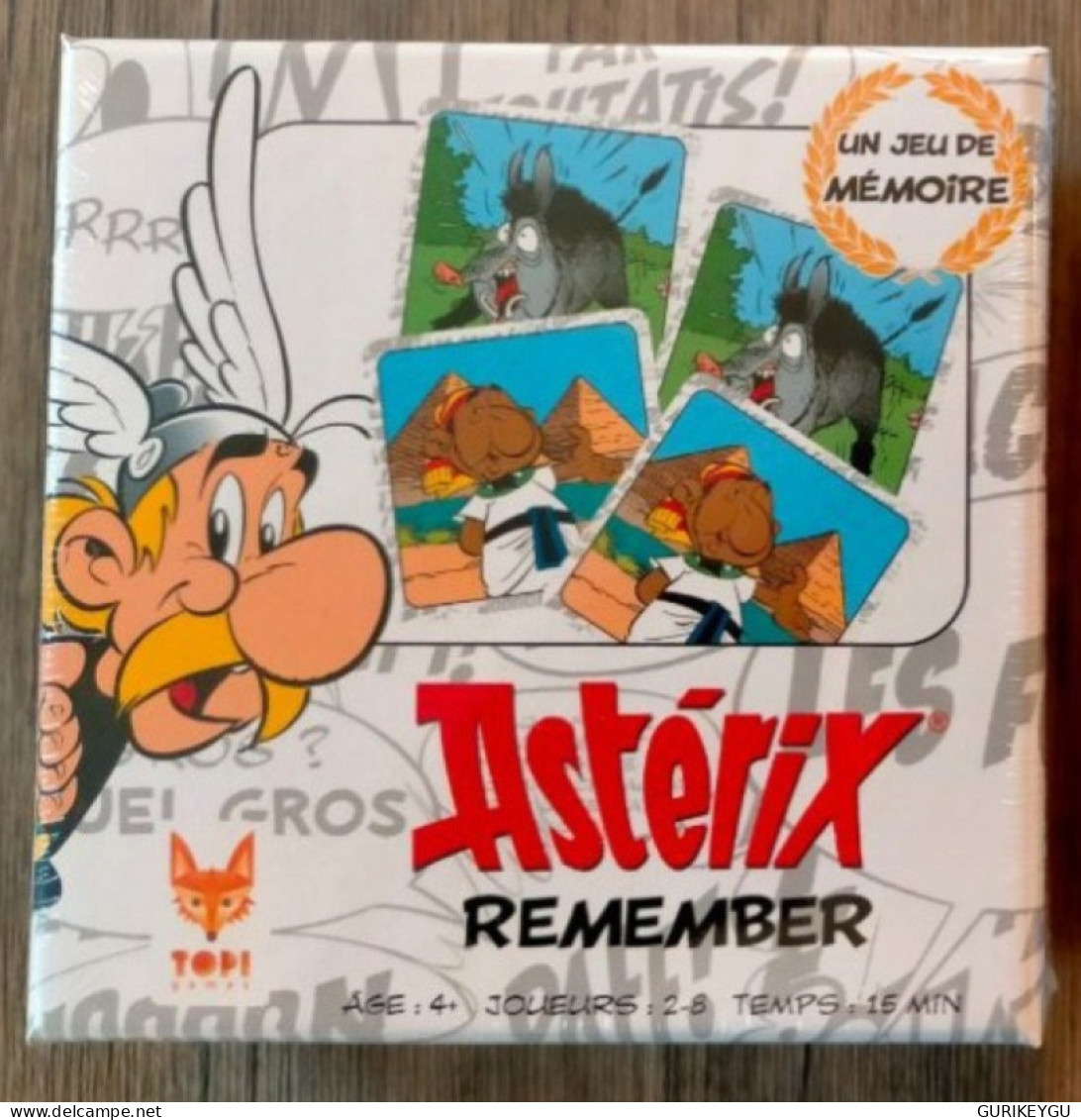 ASTERIX OBELIX IDEFIX  REMEMBER Jeu De Mémoire De Société NEUF Sous Blister Topi Games - Other & Unclassified