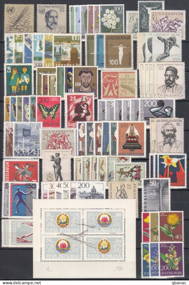 Yugoslavia Republic 1963-1992 (SFRJ Period) Mi#1032-2533 Compl. Mint Never Hinged, Surcharge Stamps Included - Collections, Lots & Series