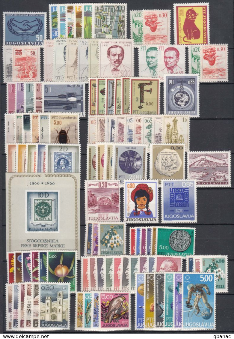 Yugoslavia Republic 1963-1992 (SFRJ Period) Mi#1032-2533 Compl. Mint Never Hinged, Surcharge Stamps Included - Lots & Serien