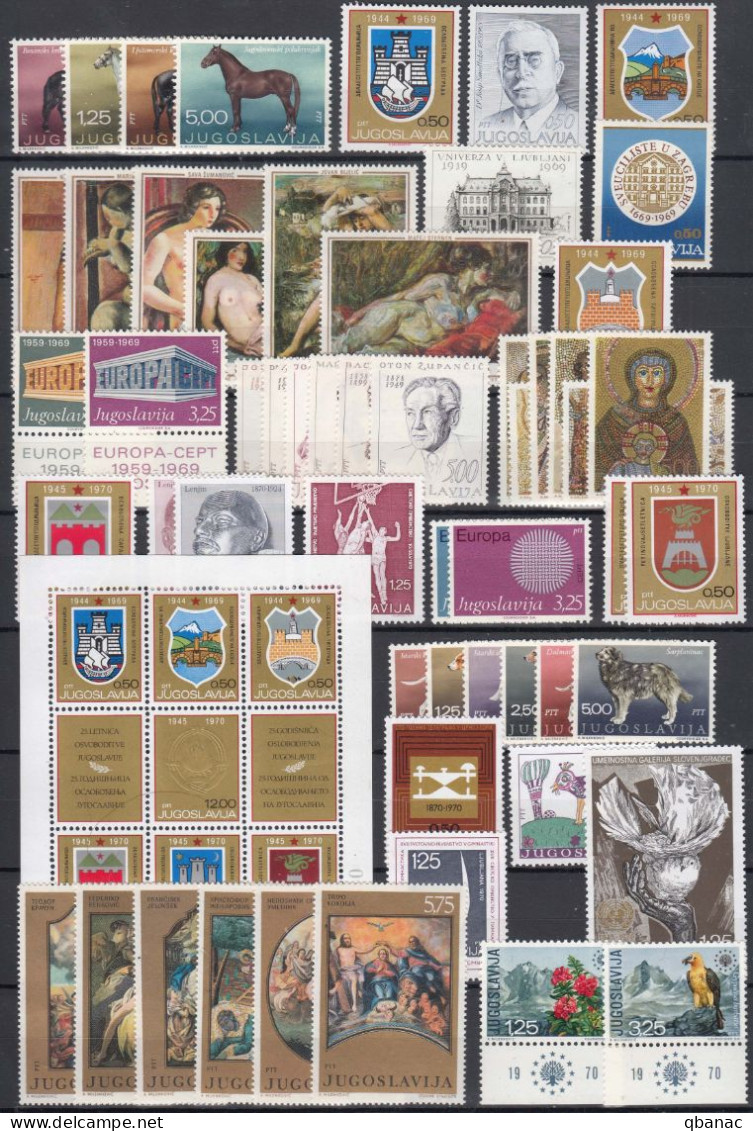 Yugoslavia Republic 1963-1992 (SFRJ Period) Mi#1032-2533 Compl. Mint Never Hinged, Surcharge Stamps Included - Collections, Lots & Series