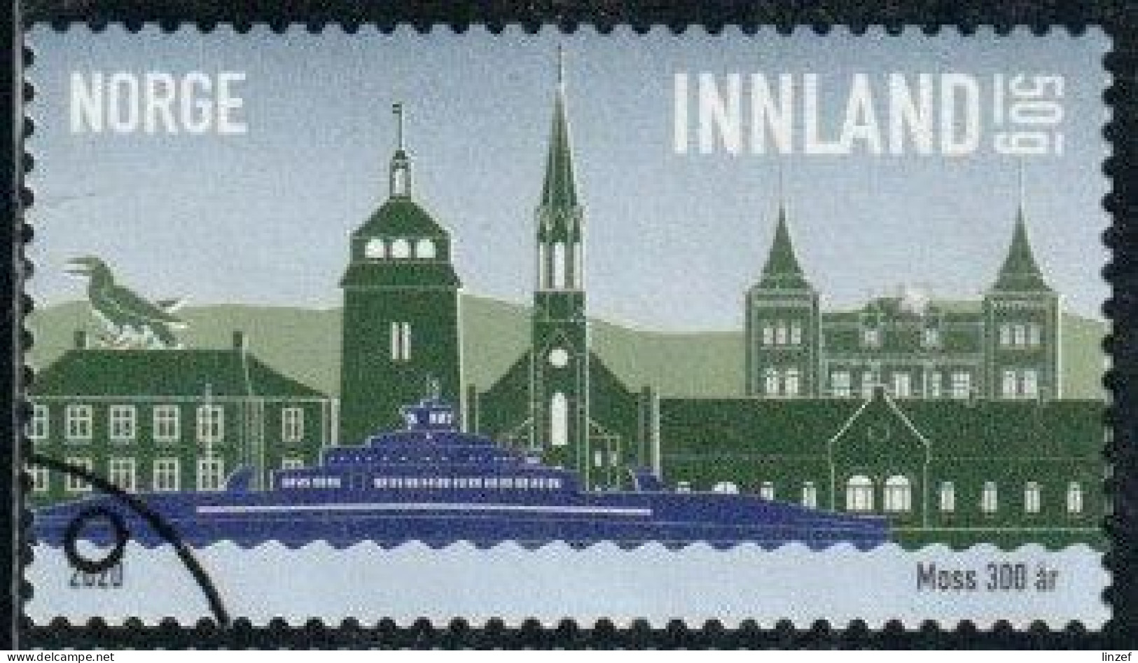 Norvège 2020 Yv. N°1954 - Ville De Moss - Oblitéré - Used Stamps