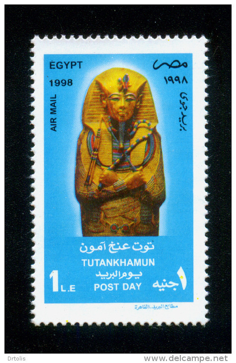 EGYPT / 1998 / AIRMAIL / POST DAY / MUMMIFORM COFFIN OF TUTANKHAMUN / MNH / VF - Unused Stamps