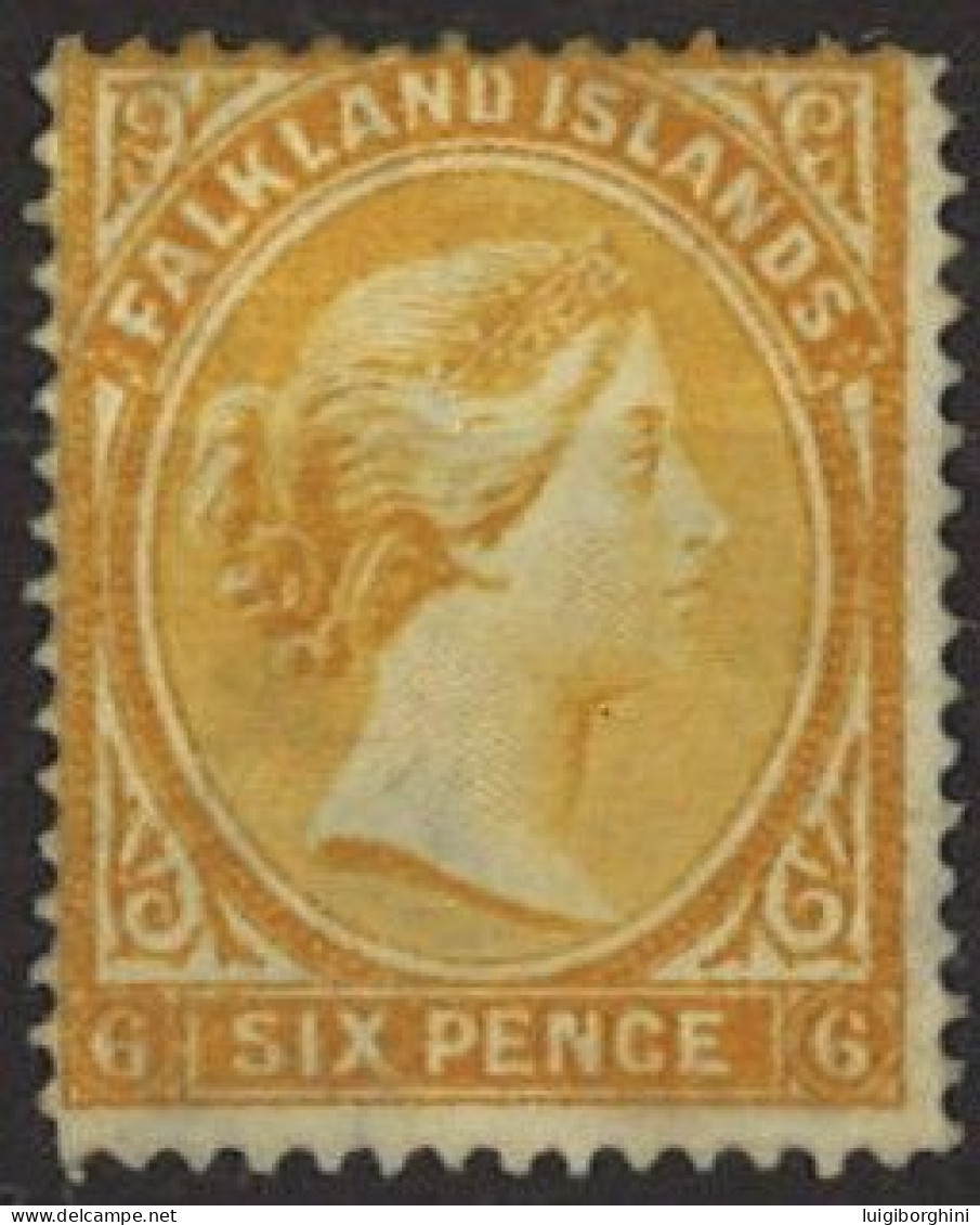 ISOLE FALKLAND 1891 N. 12 - Regina Vittoria - Nuovo* - Unused Stamps