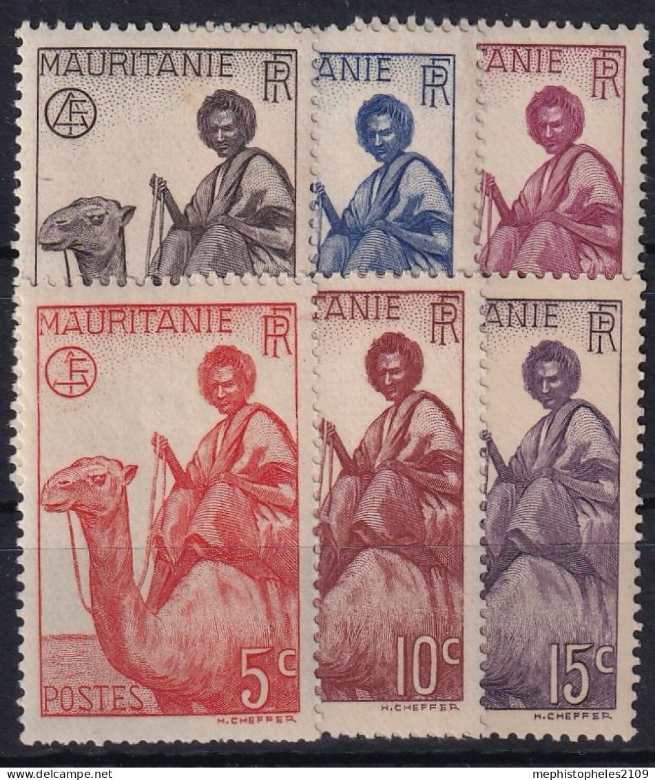 MAURITANIE 1938 - MLH - YT 73-78 - Unused Stamps