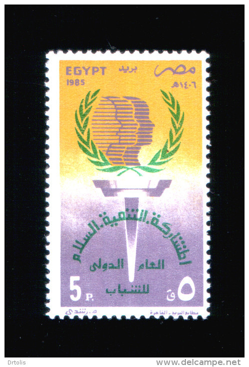 EGYPT / 1985 / UN / UN'S DAY / INTL. YOUTH YEAR / MNH / VF - Ungebraucht