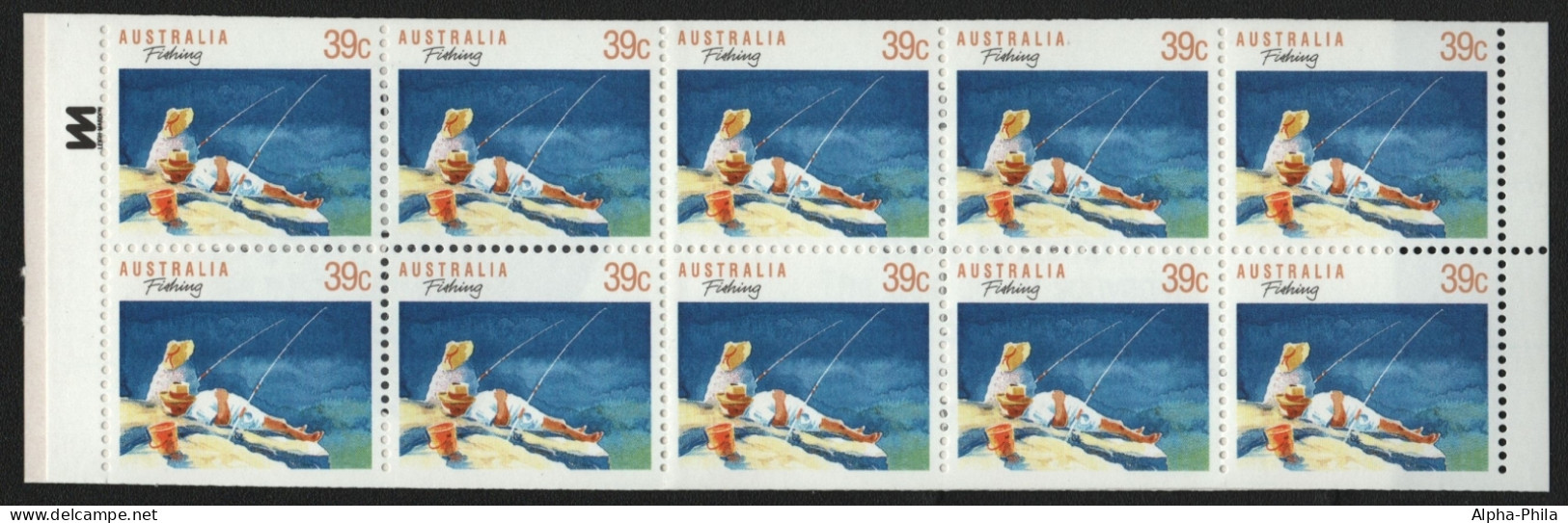 Australien 1989 - Mi-Nr. 1142 D ** - MNH - MH 0-62 D - Angelsport - Markenheftchen