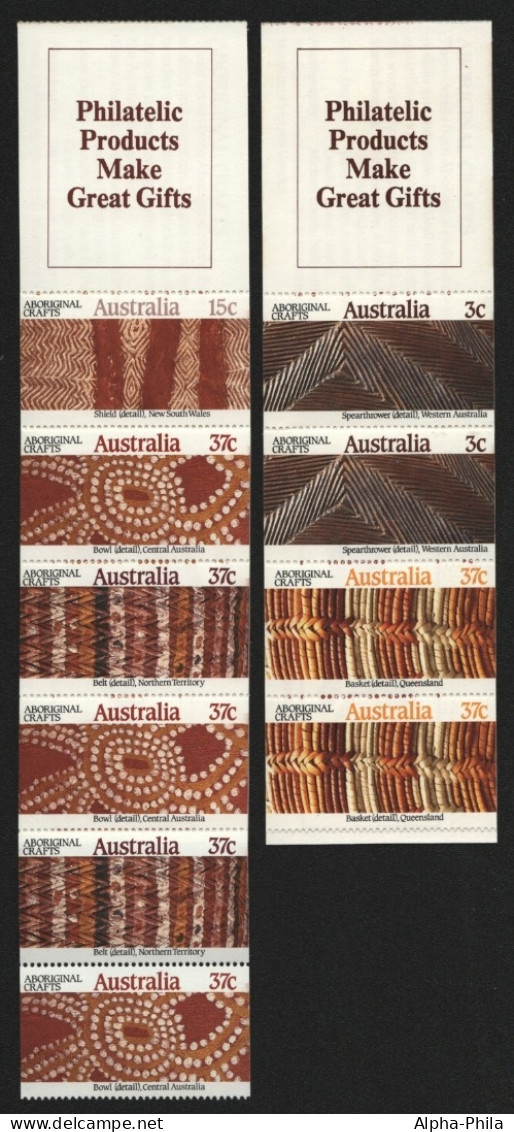 Australien 1987 - Mi-Nr. 1062-1066 ** - MNH - MH 55-56 - Handwerkskunst - Postzegelboekjes